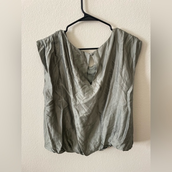 Anthropologie Sage Green Blouse - Picture 4 of 4